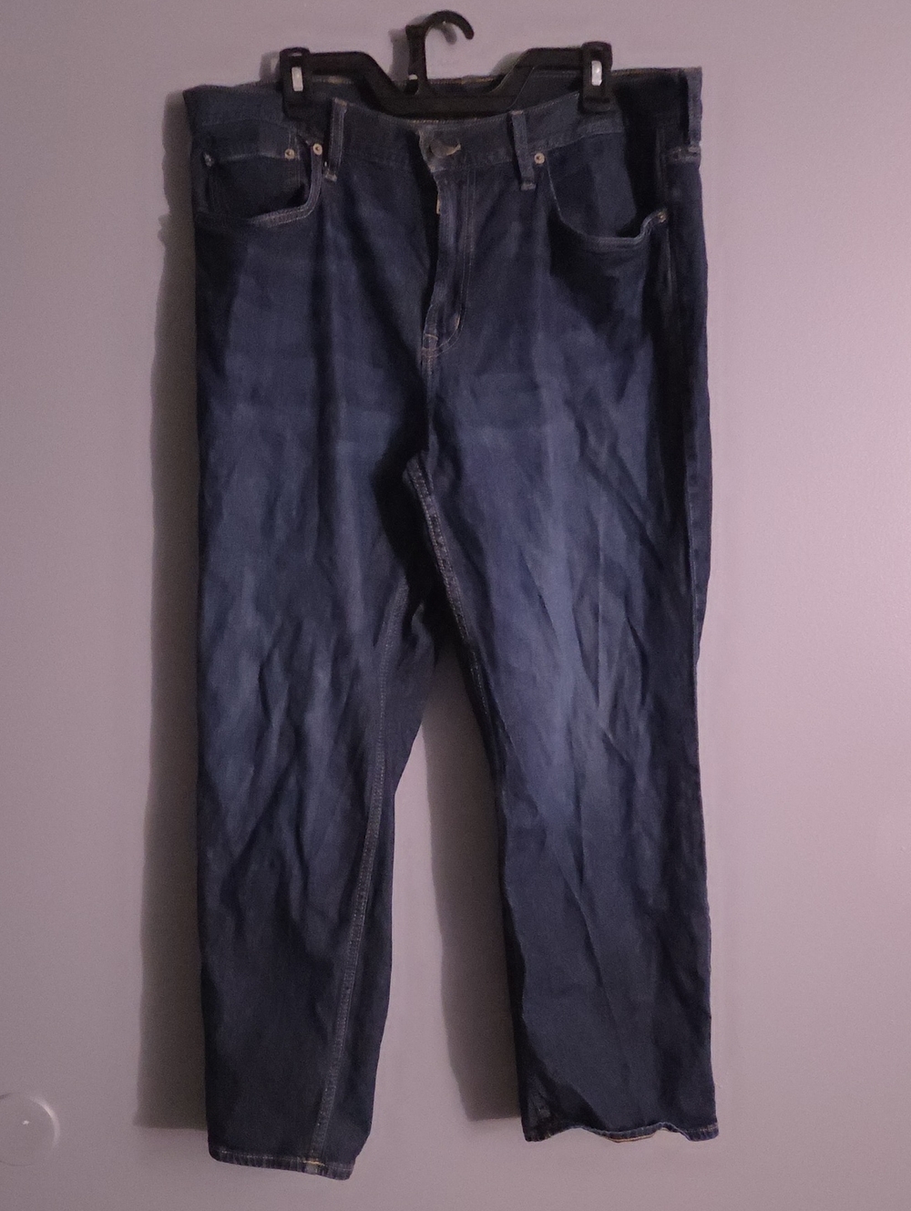 Old Navy Men's Relaxed Jeans in Dark Blue Wash